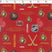 medium weight brushed NHL cotton in allover Ottawa Senators print in red