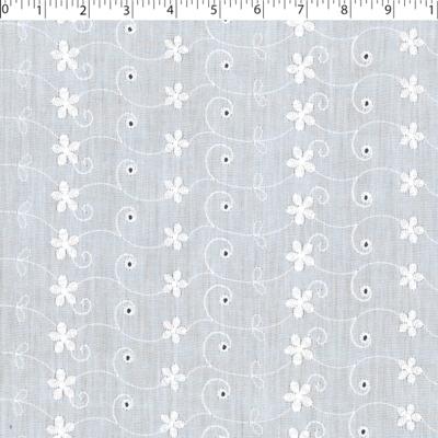 white embroidered eyelet 