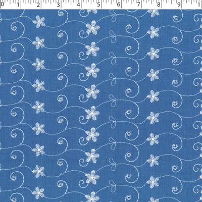 chambray embroidered eyelet 