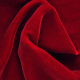 polyester velvet in santa red