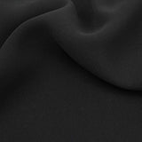 black polyester chiffon