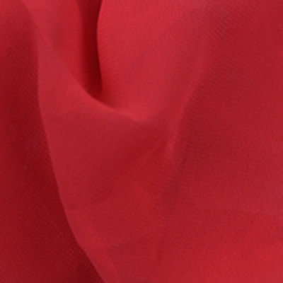 red polyester chiffon