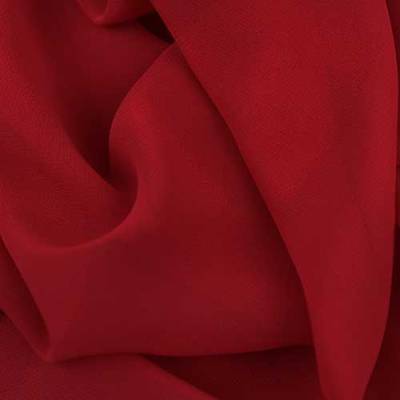 dk red polyester chiffon