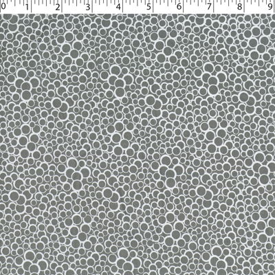 silver cotton tone on tone circle print