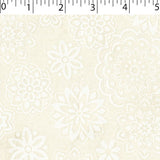 ivory tone on tone medallion print 