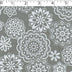 silver tone on tone medallion print 