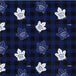 NHL Toronto Maple Leafs cotton print in blue and black buffalo check design