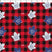 NHL Toronto Maple Leafs cotton print in red and black buffalo check design