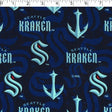 NHL Crest on Crest Seattle Kraken print in navy