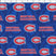 NHL Crest on Crest Montreal Canadiens print in blue and red