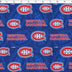 NHL Crest on Crest Montreal Canadiens print in blue and red