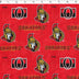 NHL Crest on Crest Ottawa Senators print in red