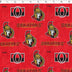 NHL Crest on Crest Ottawa Senators print in red