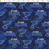 NHL Crest on Crest St Louis Blues print in blue