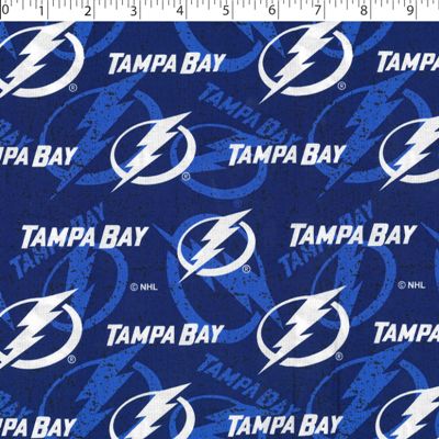 NHL Crest on Crest Tampa Bay Lightning print bluein
