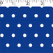 royal ground cotton fabric with white big dot prints