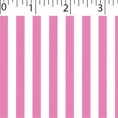 da pink ground cotton fabric with white big stripe prints
