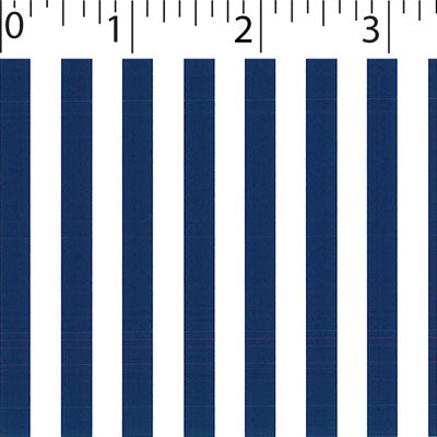 navy ground cotton fabric with white big stripe prints