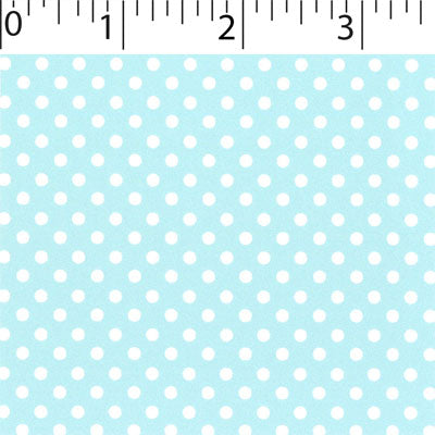 mist ground cotton fabric with white little dot prints