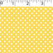 yellow ground cotton fabric with white little dot prints