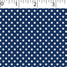 navy ground cotton fabric with white little dot prints