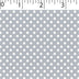silver ground cotton fabric with white little dot prints