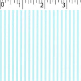 mist ground cotton fabric with white little stripe prints