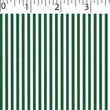 forest ground cotton fabric with white little stripe prints