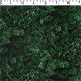 cotton fabric with green kale prints