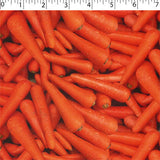 cotton fabric with carrots prints