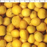 cotton fabric with lemon prints