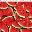 cotton fabric with watermelon prints