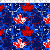 I LOVE CANADA - DISTRESSED LEAF