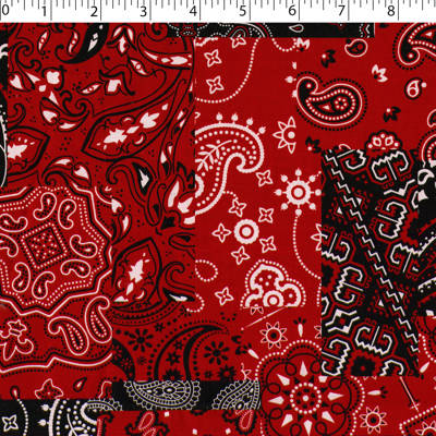 BANDANA PATCHWORK - PAISLEY MEDALLION