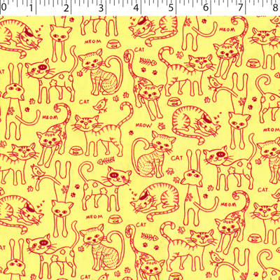 0649168 Furry Friends II - Cat Outlines