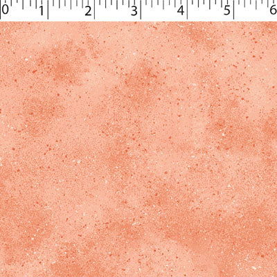 coral shadow play cotton fabric