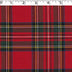 Royal Stewart plaid in medium weight polyester Viscose Yarn Dye Twill weave.