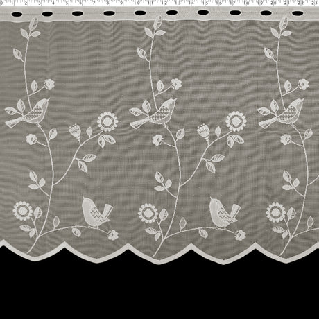 DRAPERY CAFE LACE 24" - OISEAU