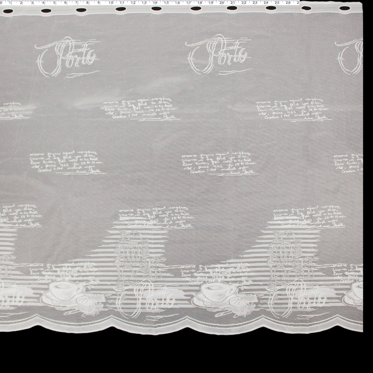 DRAPERY CAFE LACE 36" - BREAKTIME
