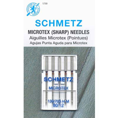 SCHMETZ NEEDLE - MICROTEX 80/12 (1730)