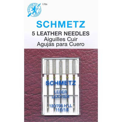 SCHMETZ NEEDLE - LEATHER 110/18 (1786)