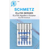 SCHMETZ SERGER NEEDLES ELX705 ASSORTED - 2 X 80/12 & 3 X 90/14 (1840)