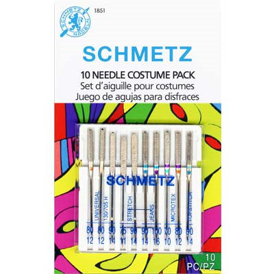 SCHMETZ 10 NEEDLE COSTUME PACK (1851)