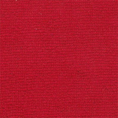 red polyester nylon cleaning cloth with both sides serged in matching thread