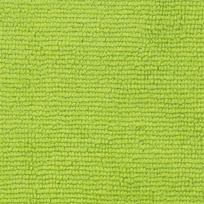lime polyester nylon cleaning cloth with both sides serged in matching thread