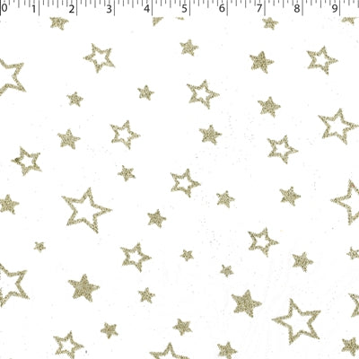 white and gold glitter twinkle stars