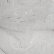 white shimmering feathers tulle
