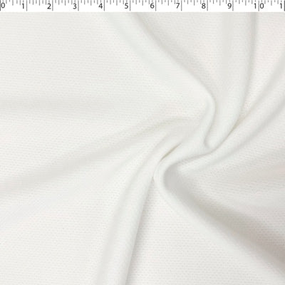 white polyester mock mesh for activewear 