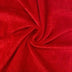 red wide width terry back chenille
