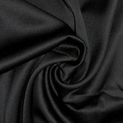 black crepe satin